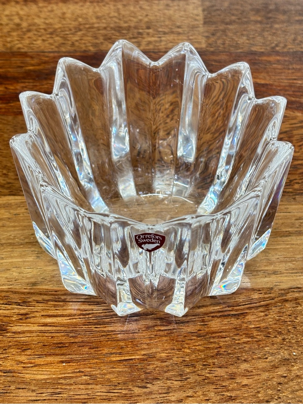 Vintage Orrefors Sweden Crystal Bowl by Jan Johansson